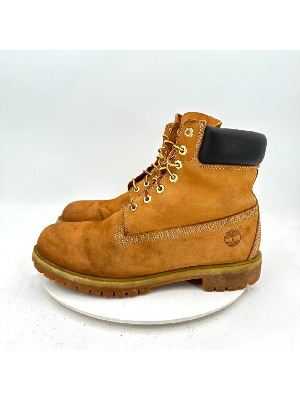 Timberland Premium 6-Inch Men Size 11.5M Wheat Nubuck Waterproof Leather Boot - Picture 1 of 11